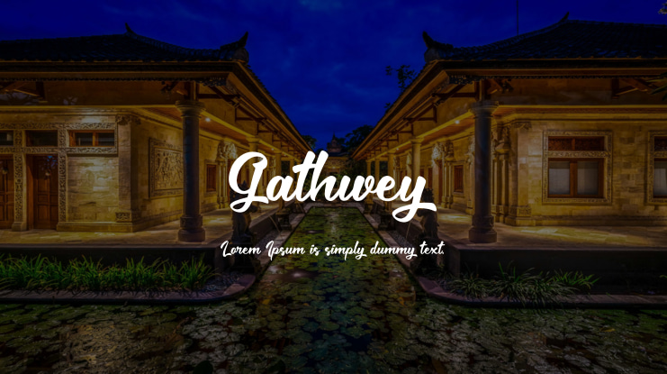 Gathwey Font