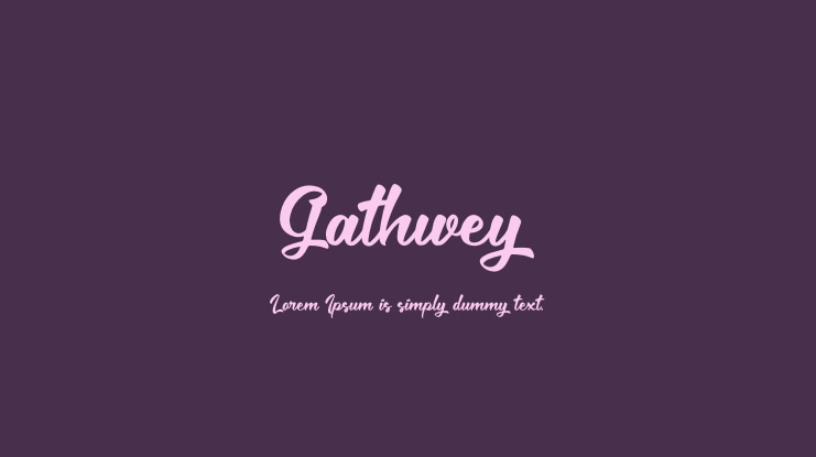 Gathwey Font