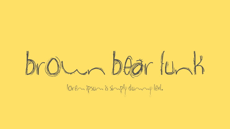 Brown Bear Funk Font