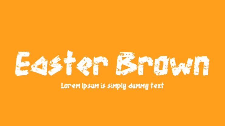 Easter Brown Font