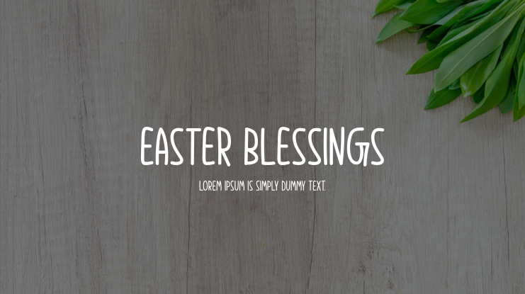 Easter Blessings Font