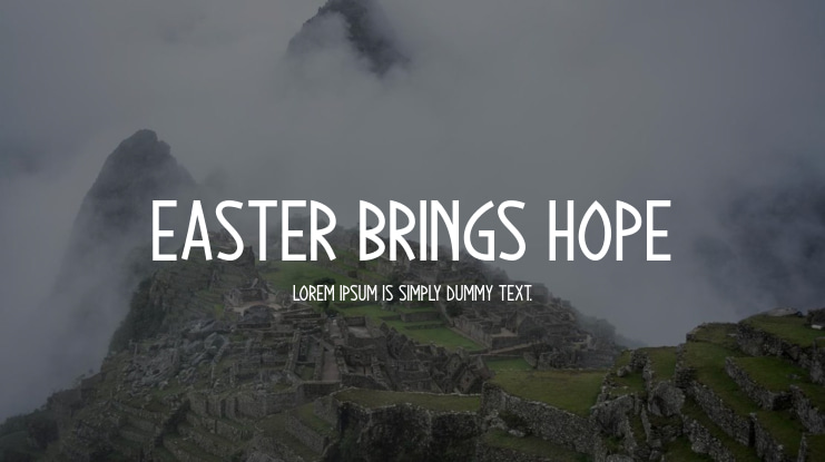 Easter Brings Hope Font