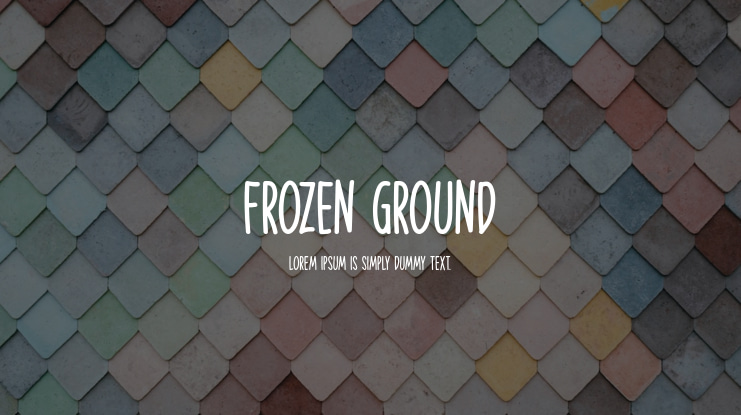 Frozen Ground Font