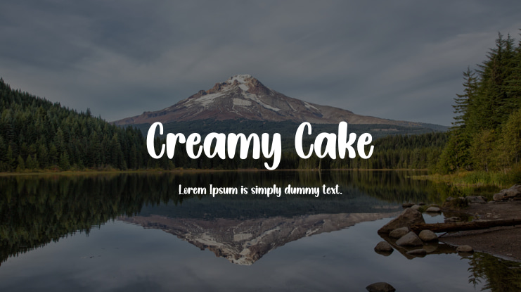 Creamy Cake Font