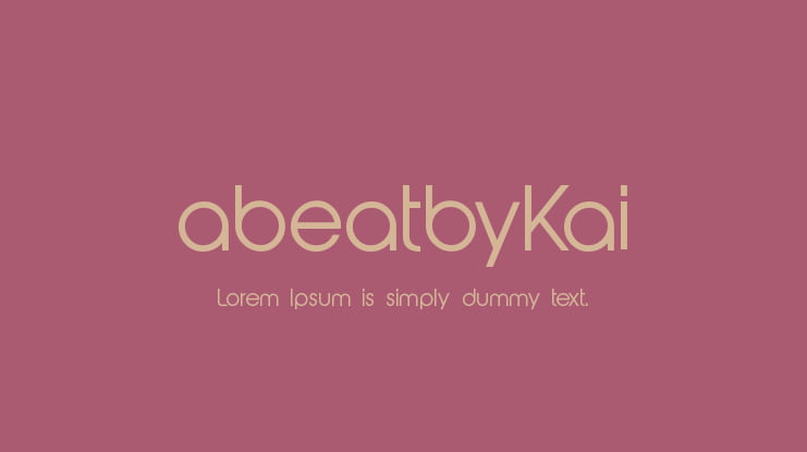 abeatbyKai Font Family