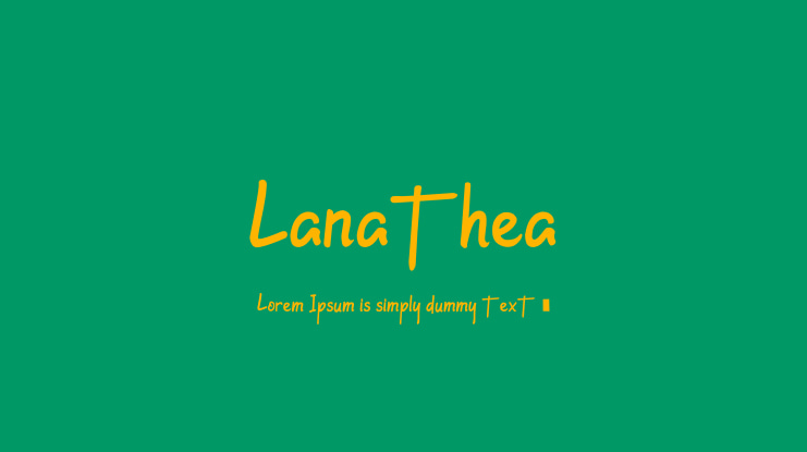 Lanathea Font