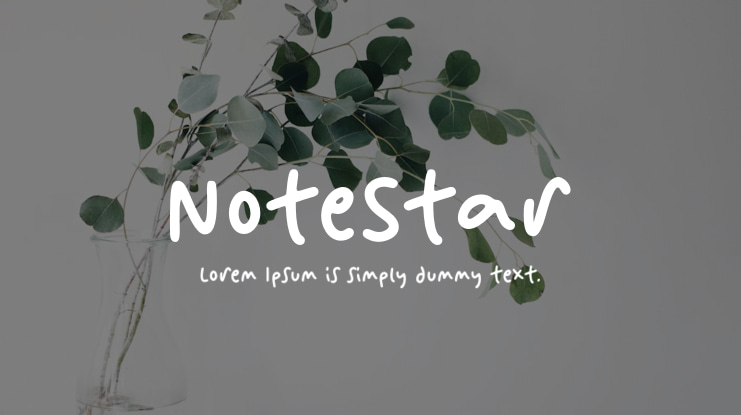 NoteStar Font