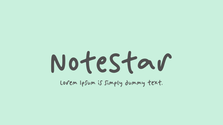 NoteStar Font