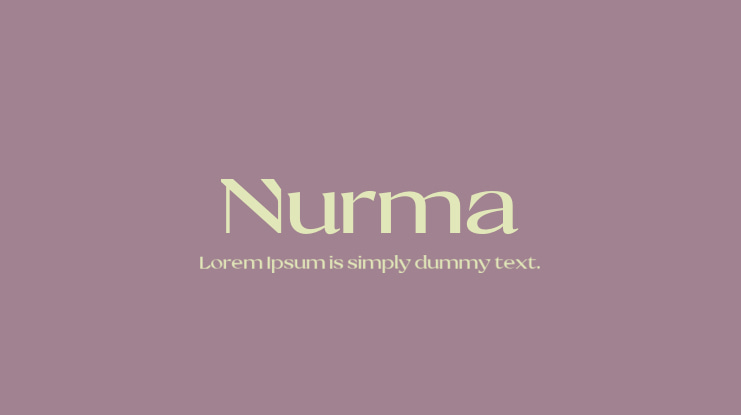 Nurma Font