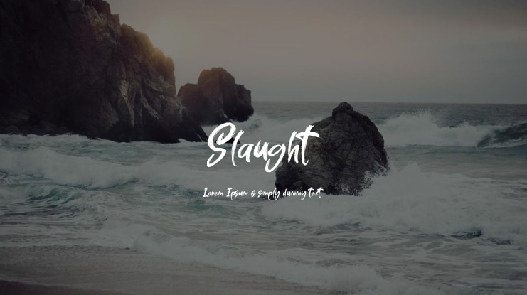 Slaught Font