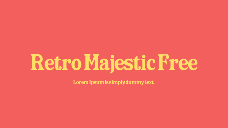 Retro Majestic Free Font Family
