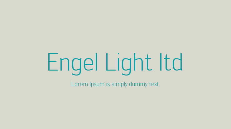 Engel Light ltd Font