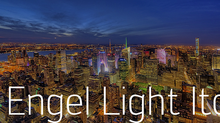 Engel Light ltd Font