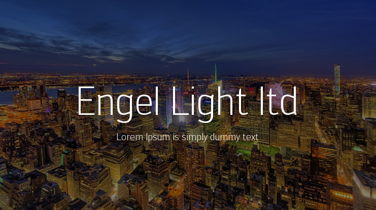 Engel Light ltd Font