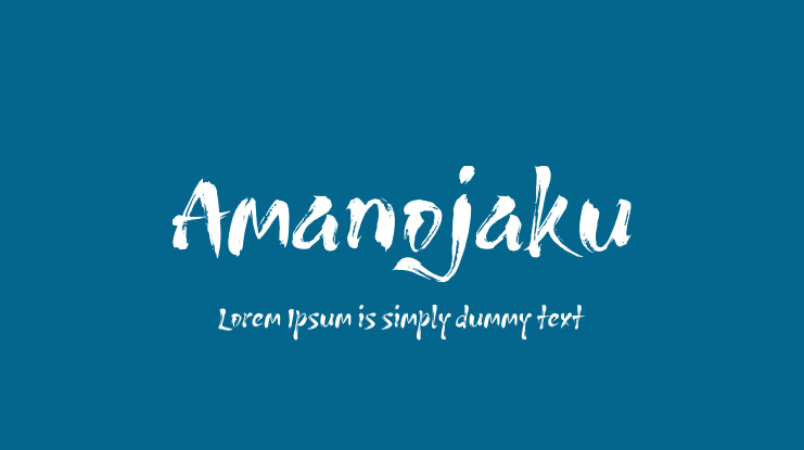Amanojaku Font