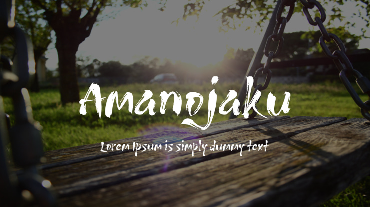 Amanojaku Font