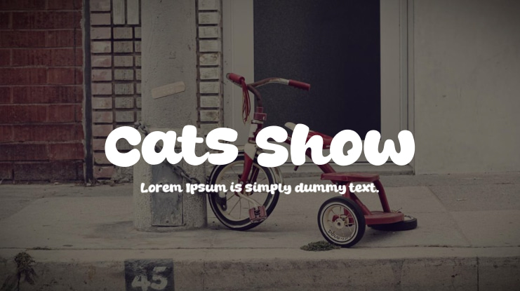 Cats Show Font
