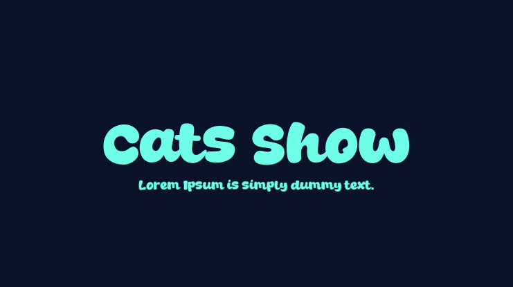 Cats Show Font