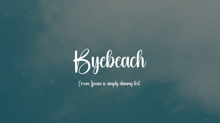 Byebeach Font