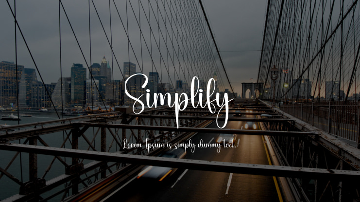 Simplify Font
