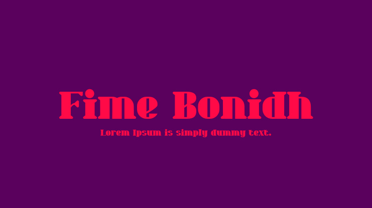 Fime Bonidh Font
