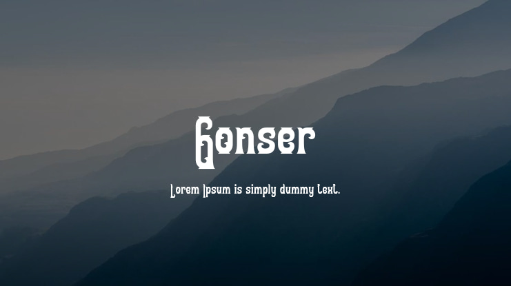 Gonser Font