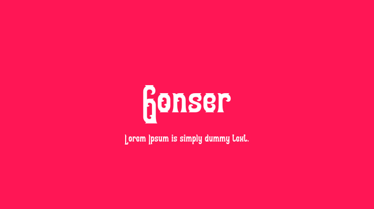 Gonser Font