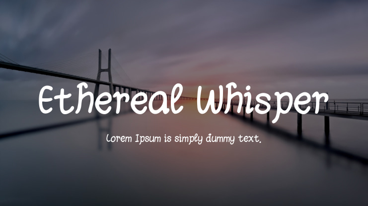 Ethereal Whisper Font