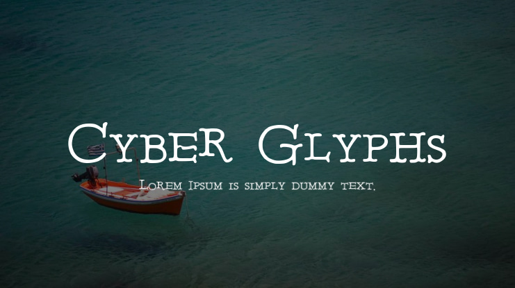 Cyber Glyphs Font