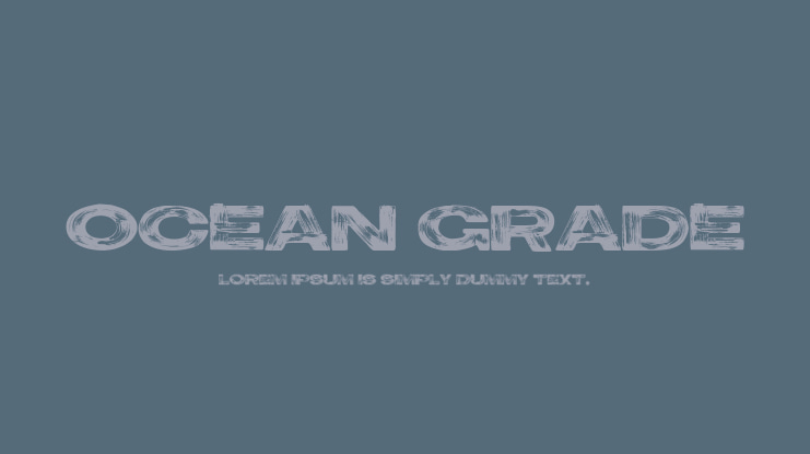 Ocean Grade Font