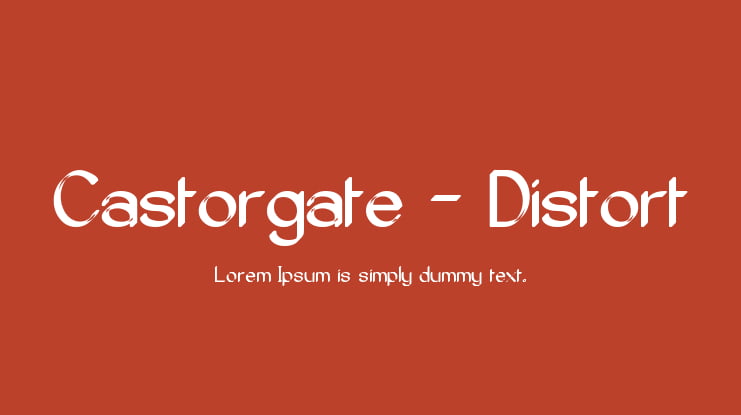 Castorgate - Distort Font Family