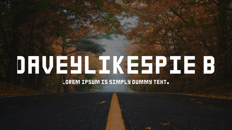 daveylikespie B Font Family