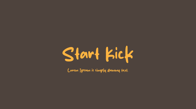 Start Kick Font