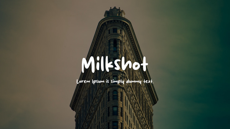 Milkshot Font