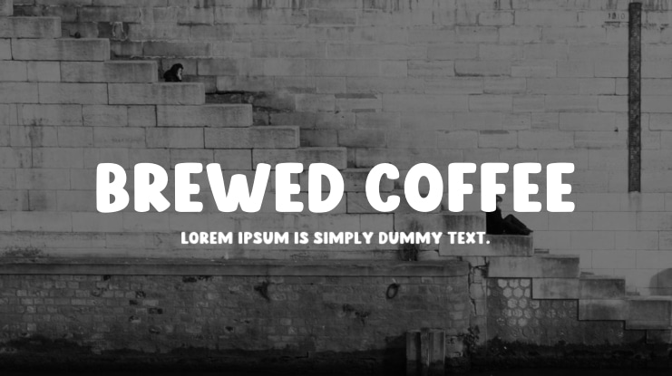 Brewed Coffee Font
