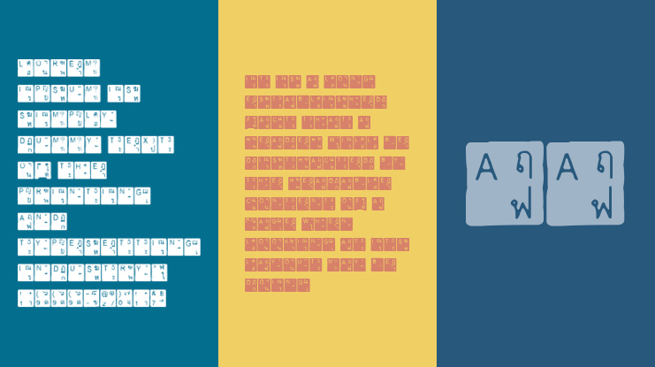 Thai Keyboard Font