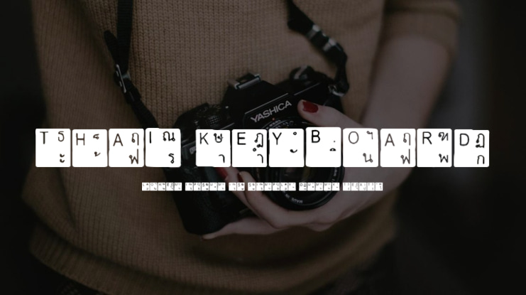 Thai Keyboard Font