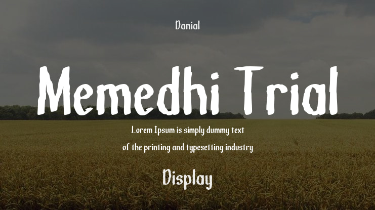 Memedhi Trial Font Family