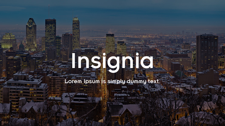 Insignia Font