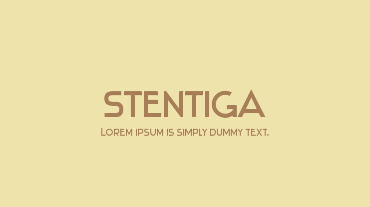 Stentiga Font