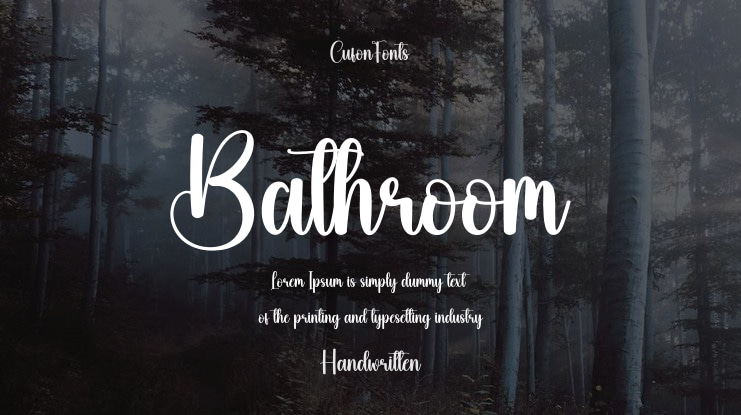 Bathroom Font