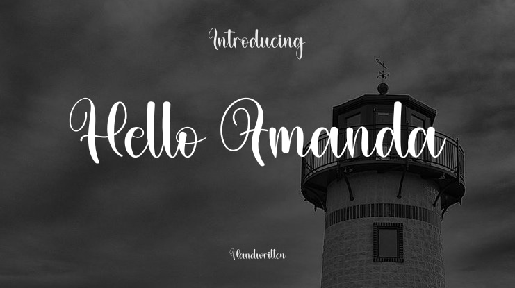 Hello Amanda Font