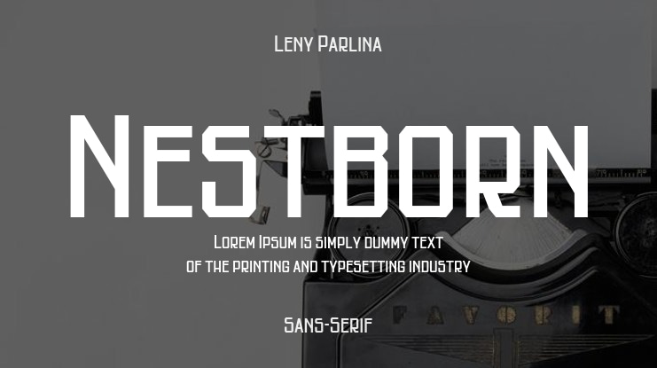 Nestborn Font