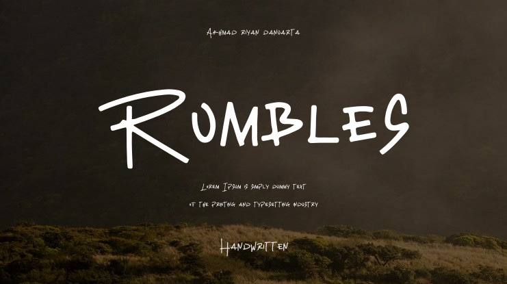 Rumbles Font