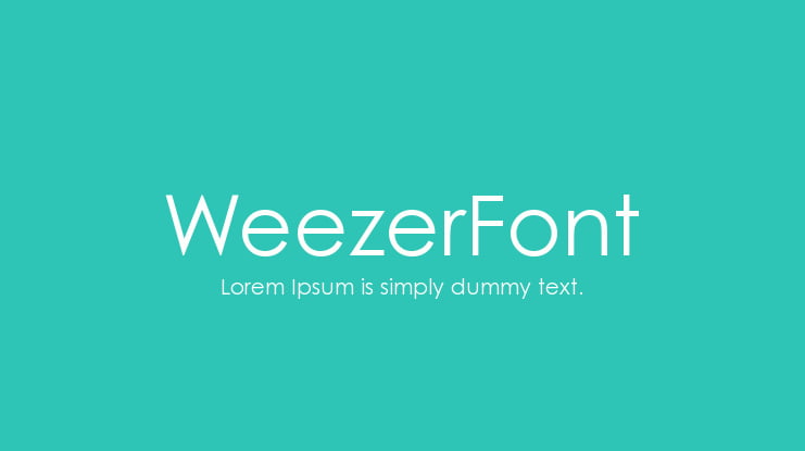 WeezerFont Font