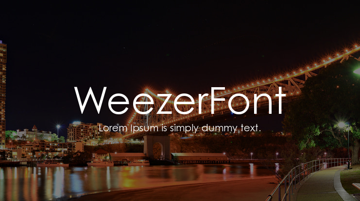 WeezerFont Font