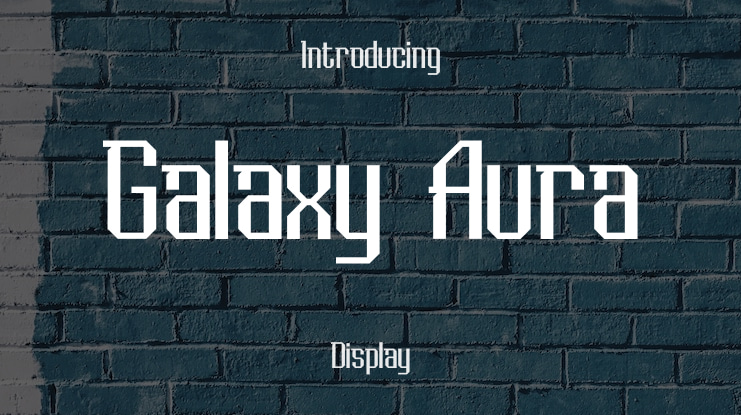 Galaxy Aura Font