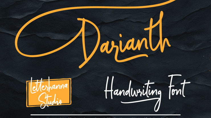 Darianth Handwriting Font