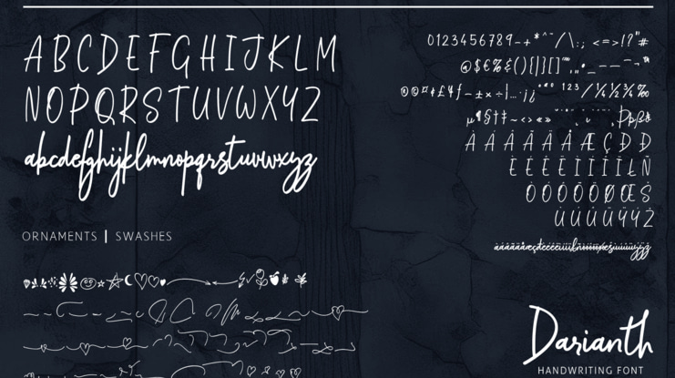 Darianth Handwriting Font