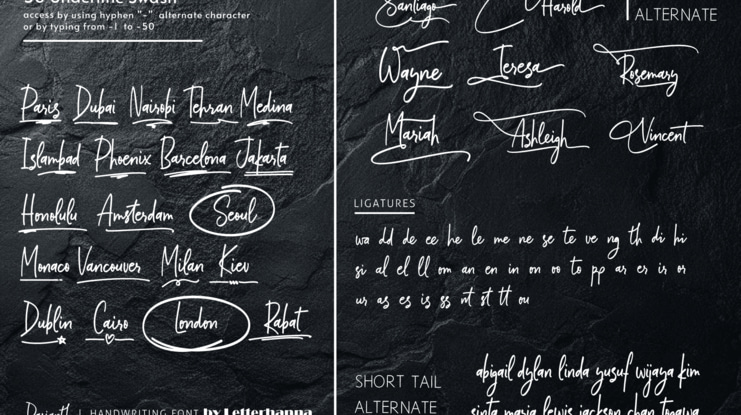 Darianth Handwriting Font